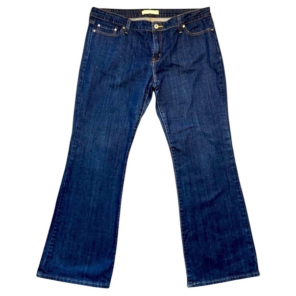 LEVI’S 545 LOW BOOT CUT JEANS WOMENS SIZE 16 MEDIUM BLUE 99% COTTON NWOT - Picture 4 of 6